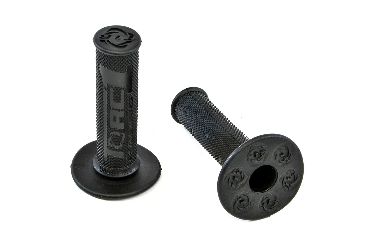 TORC1 Hot Lap Full Diamond MX Grips, KEV-TEC Compound, Black