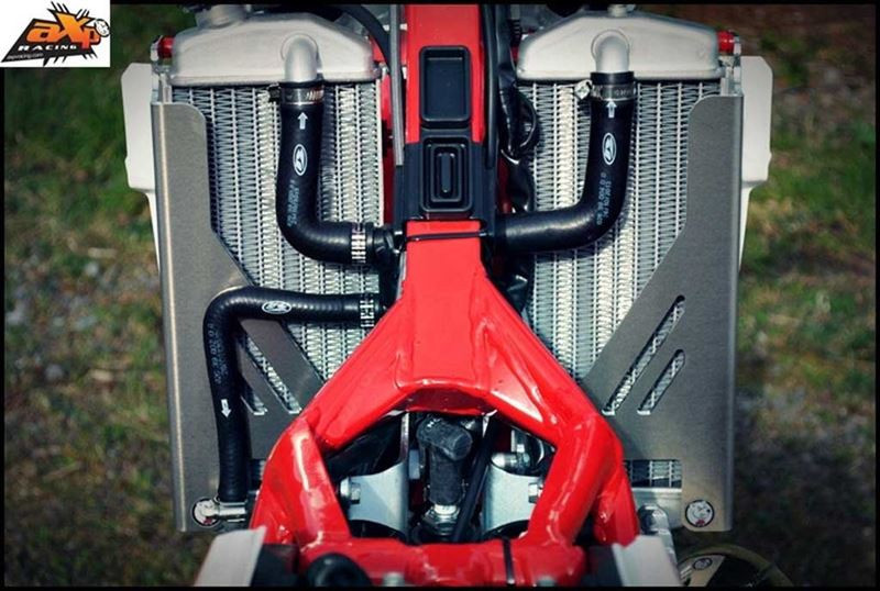 AXP 2014 - 2017 Beta 250 / 300RR Radiator Braces - Red Spacers