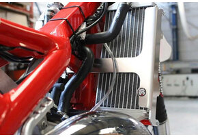 AXP 2018 - 2019 Beta 125RR / 200RR Kühlerschütz - Rote Abstandshalter