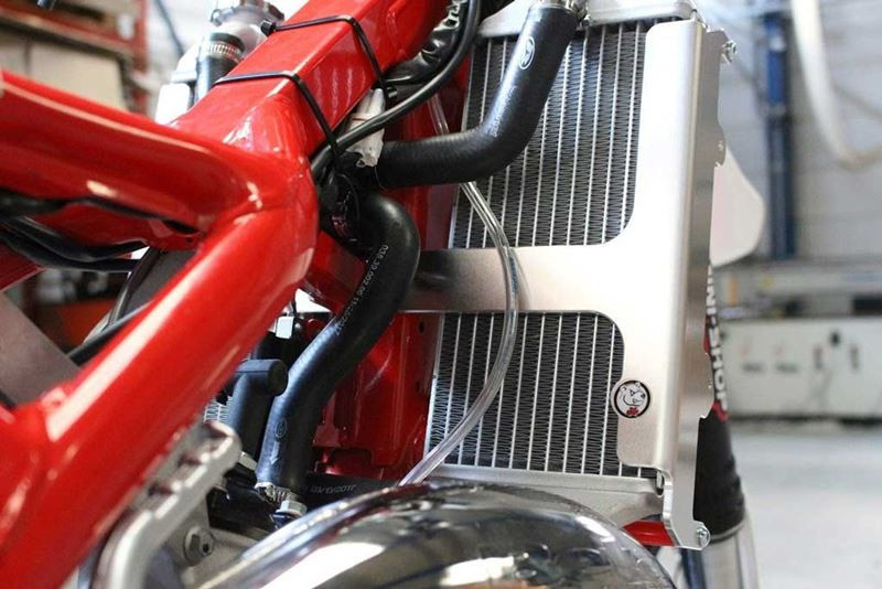 AXP 2018 - 2019 Beta 125RR / 200RR Radiator Braces - Red