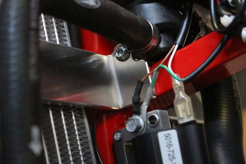 AXP 2018 - 2019 Beta 125RR / 200RR Radiator Braces - Red