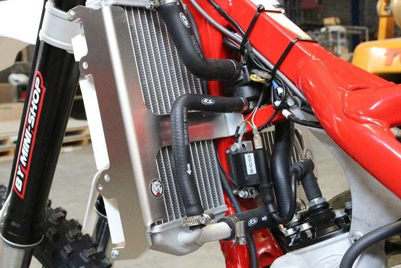 AXP 2018 - 2019 Beta 125RR / 200RR Kühlerschütz - Rote Abstandshalter