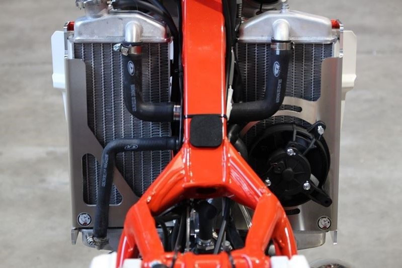 AXP 2018 - 2019 Beta 250RR / 300RR Radiator Braces - Red