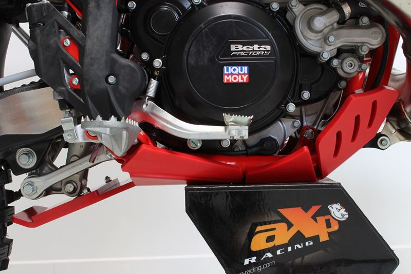 AXP Skid Plate Beta 250RR / 300RR With Linkage Guard ( 2020 - 2024 ) - Red