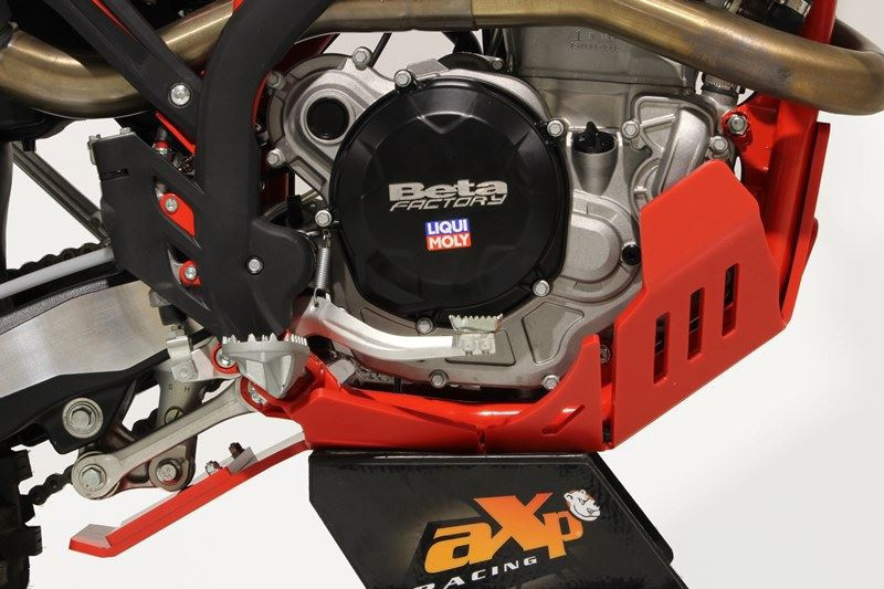 AXP Skid Plate Beta 350RR / 390RR / 430RR / 480RR / 500RR With Linkage Guard ( 2020 - 2022 ) - Red