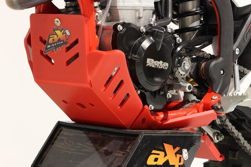 AXP Skid Plate Beta 350RR / 390RR / 430RR / 480RR / 500RR With Linkage Guard ( 2020 - 2022 ) - Red