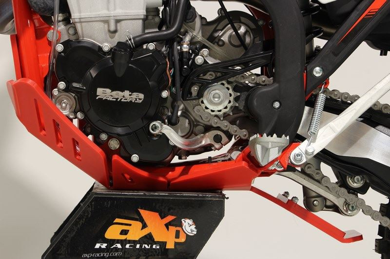 AXP Skid Plate Beta 350RR / 390RR / 430RR / 480RR / 500RR With Linkage Guard ( 2020 - 2022 ) - Red