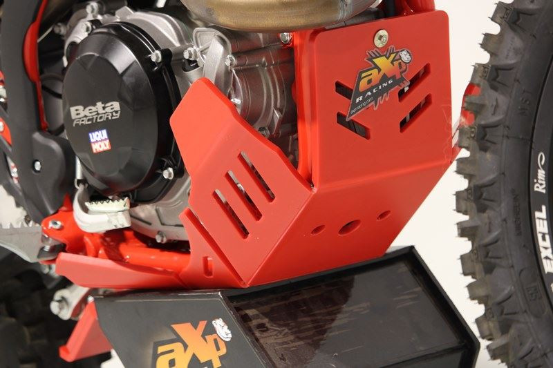 AXP Skid Plate Beta 350RR / 390RR / 430RR / 480RR / 500RR With Linkage Guard ( 2020 - 2022 ) - Red