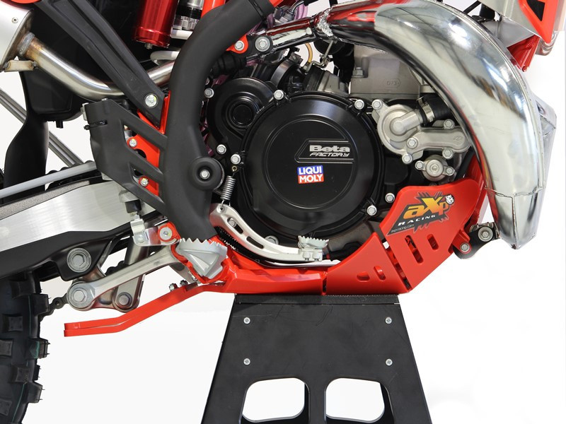 AXP Skid Plate Beta 250 Xtrainer - 300 Xtrainer With Linkage Guard ( 2023 ) - Red