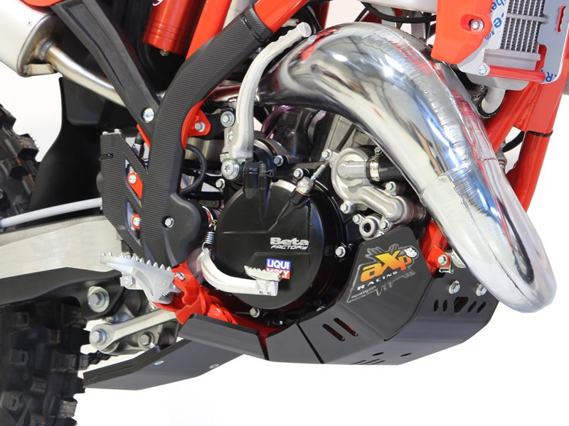 AXP Skid Plate Beta 125RR - 200RR With Linkage Guard ( 2023 ) - Black