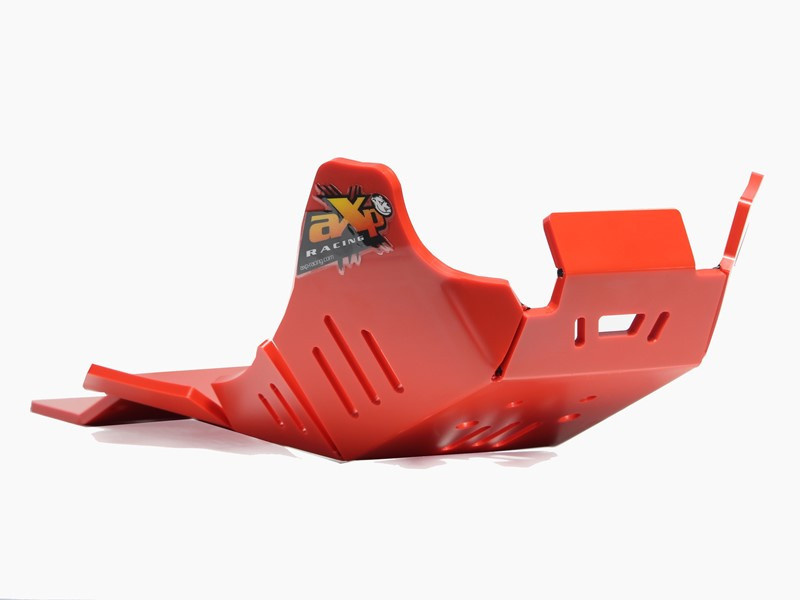 AXP Skid Plate Beta 350RR - 500RR With Linkage Guard ( 2023 ) - Red