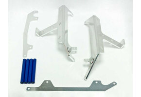 AXP Radiator Braces Fantic XX250 + Yamaha YZ250 / YZ250X '05 - '22   - Blue Spacers