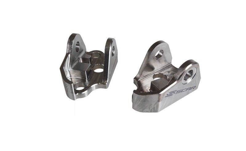 SCAR Titanium Footpeg Mount Brackets Hangers Fantic
