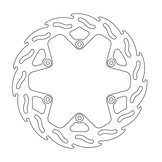 Moto-Master Rear Brake Disc "Flame" Fantic 2022->.... 240mm