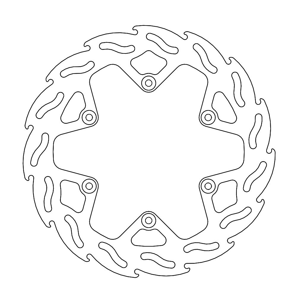 Moto-Master Rear Brake Disc "Flame" Fantic 2022->.... 240mm
