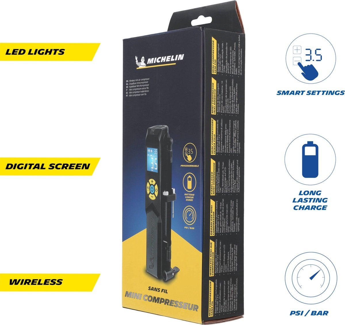 Michelin Mini Wireless Compressor USB