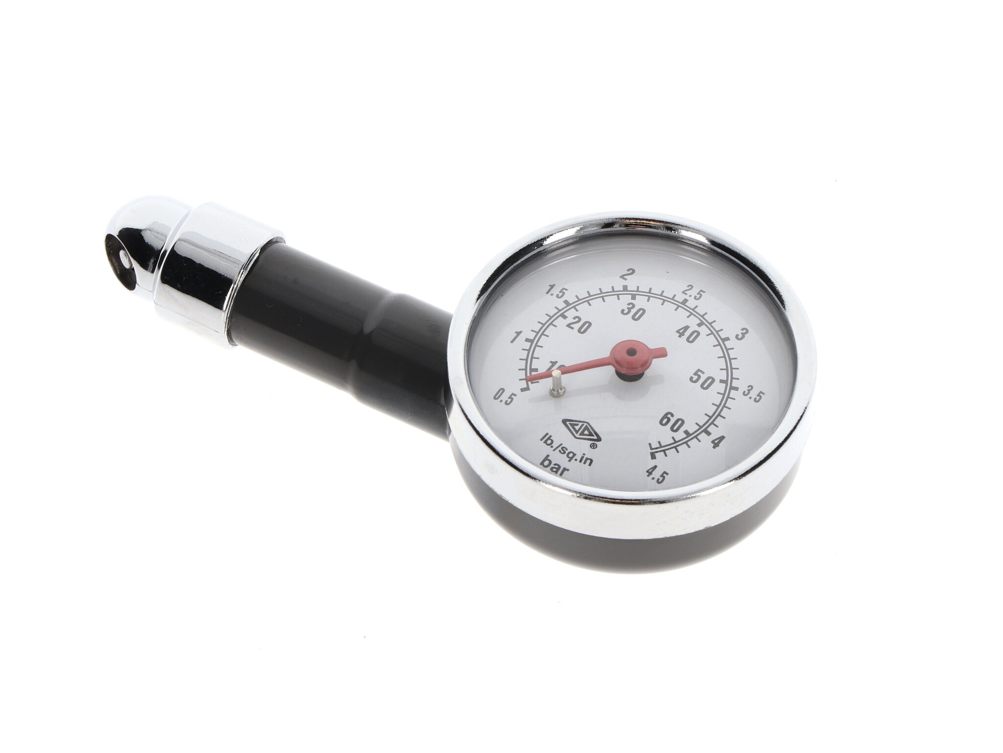 TMV Tire Pressure Gauge Gray Paint 60PSI - 4.5 Bar Max.