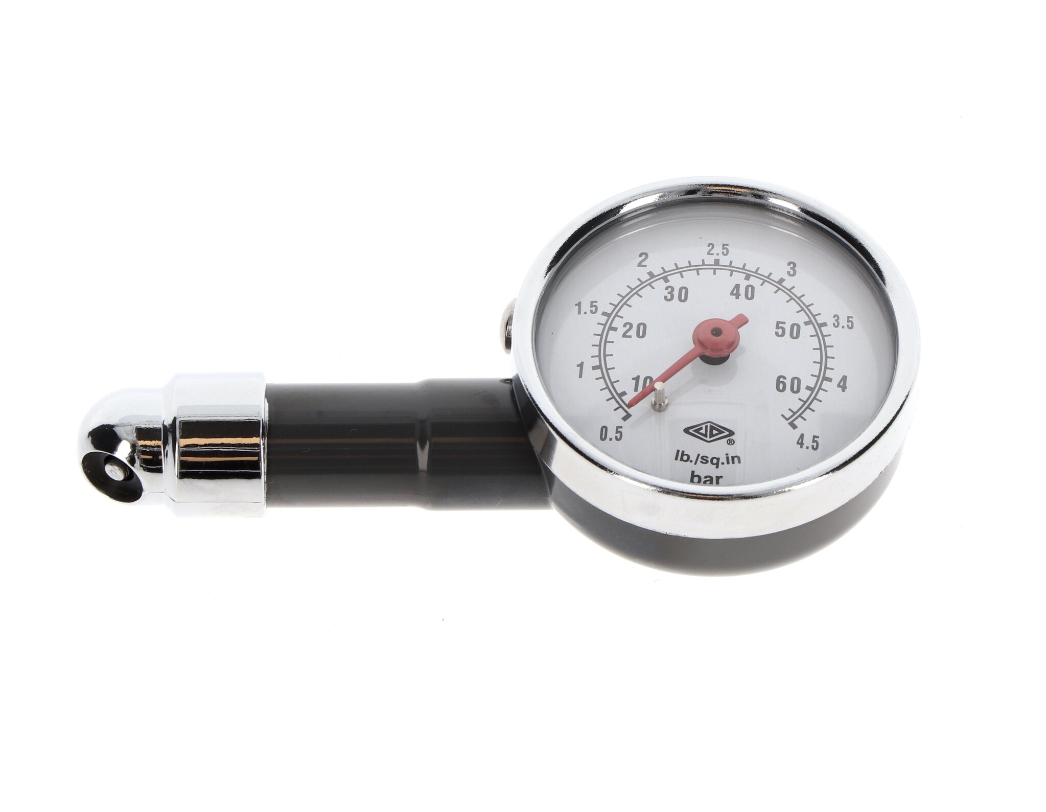 TMV Reifendruckmesser, graue Farbe, 60 PSI – 4,5 bar max.