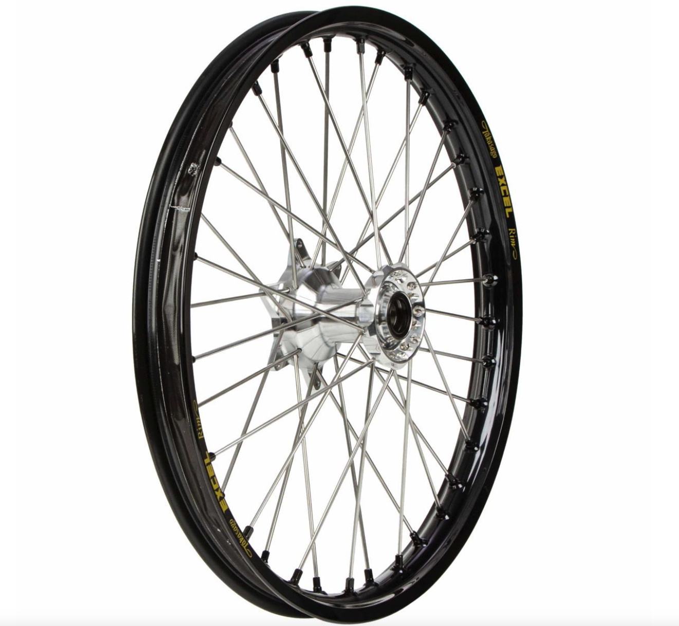 Haan Wheels FANTIC 2 Stroke Front 21-1,60 Black Rim-Silver Hub