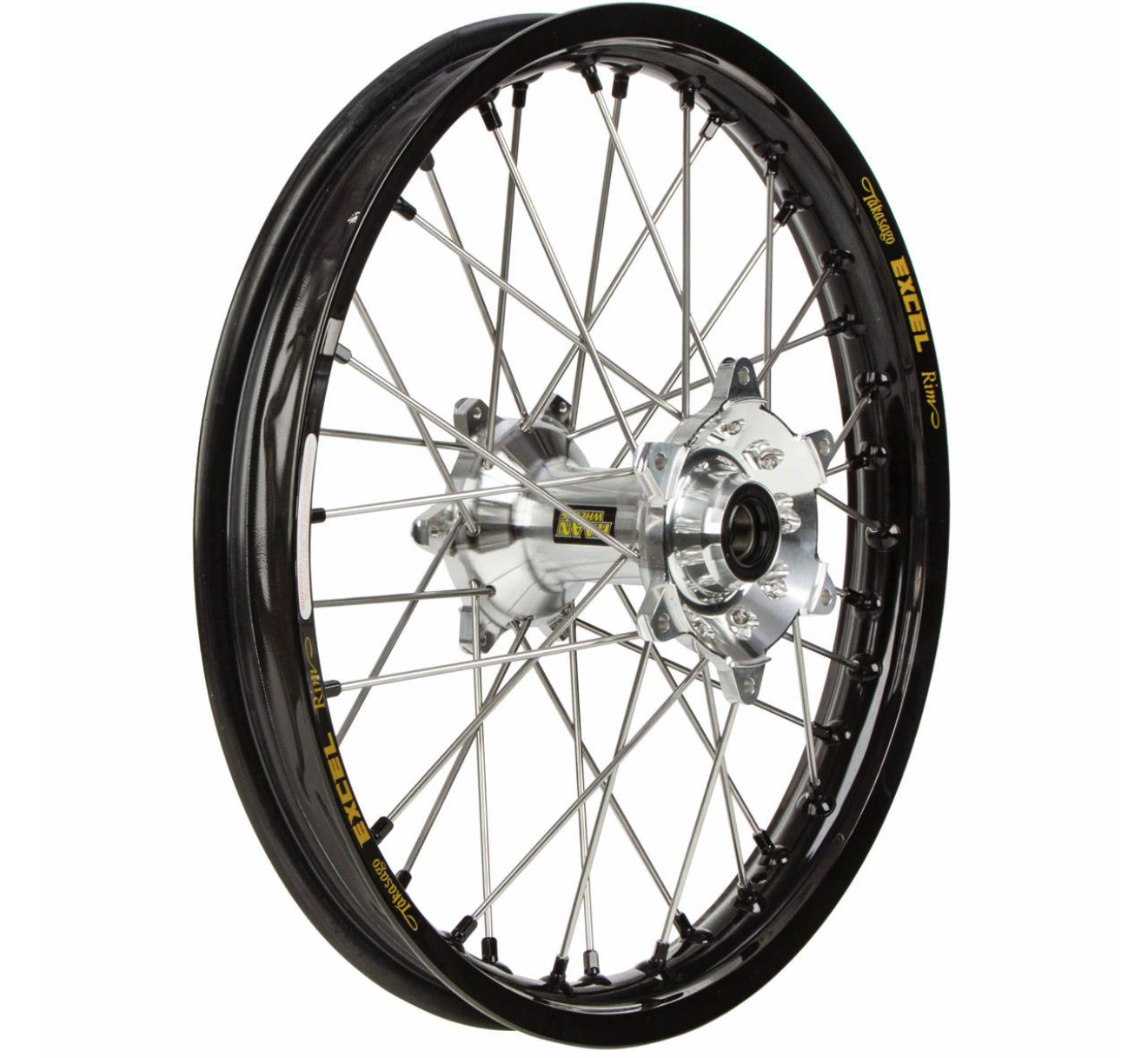 Haan Wheels FANTIC 2 Stroke Rear 19-2.15 Black Rim- Silver Hub