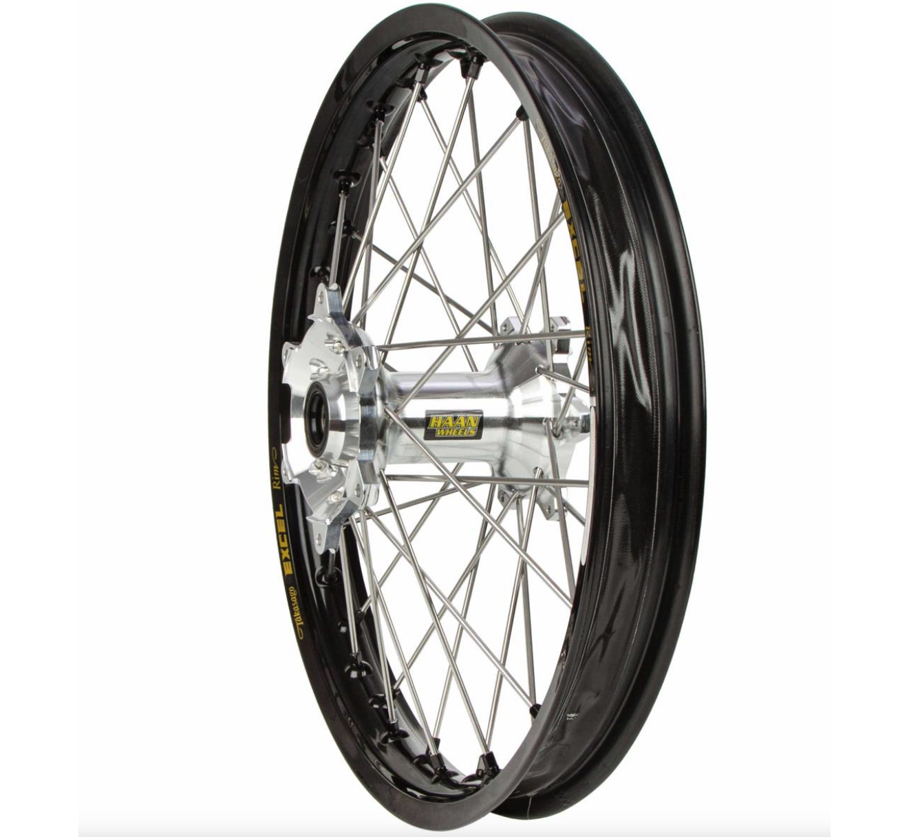 Haan Wheels FANTIC 2 Stroke Rear 19-2.15 Black Rim- Silver Hub