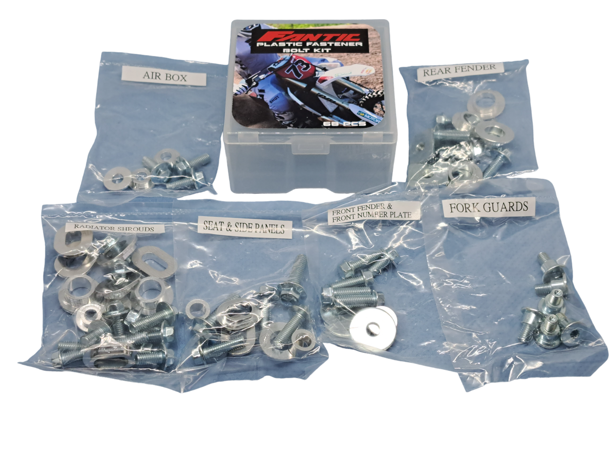TMV Plastic Bolt Kit FANTIC 2stroke - (65Pcs)