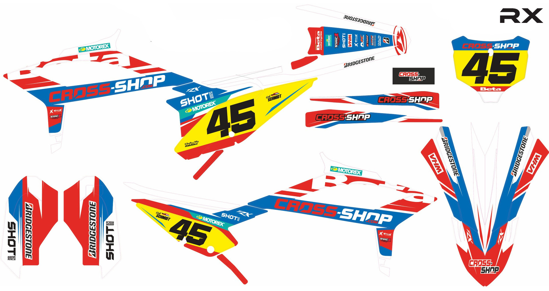 Decal Kit Beta RR 2022->.... / RX 2024->.... "Highpoint"