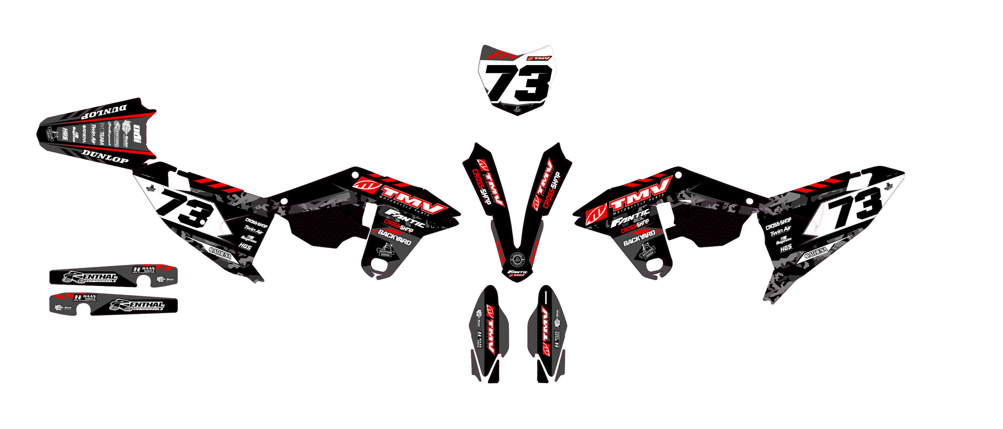 Decal Kit Fantic 2s 2022->2024 "TMV"