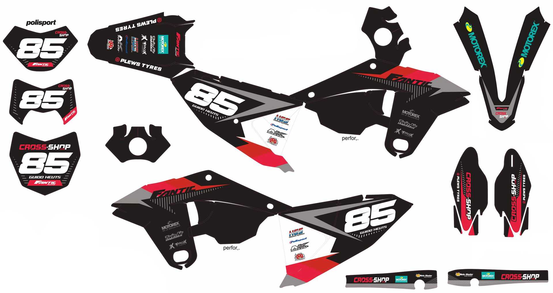 Aufkleber Kit Fantic 2022->2024 "Iron Man"