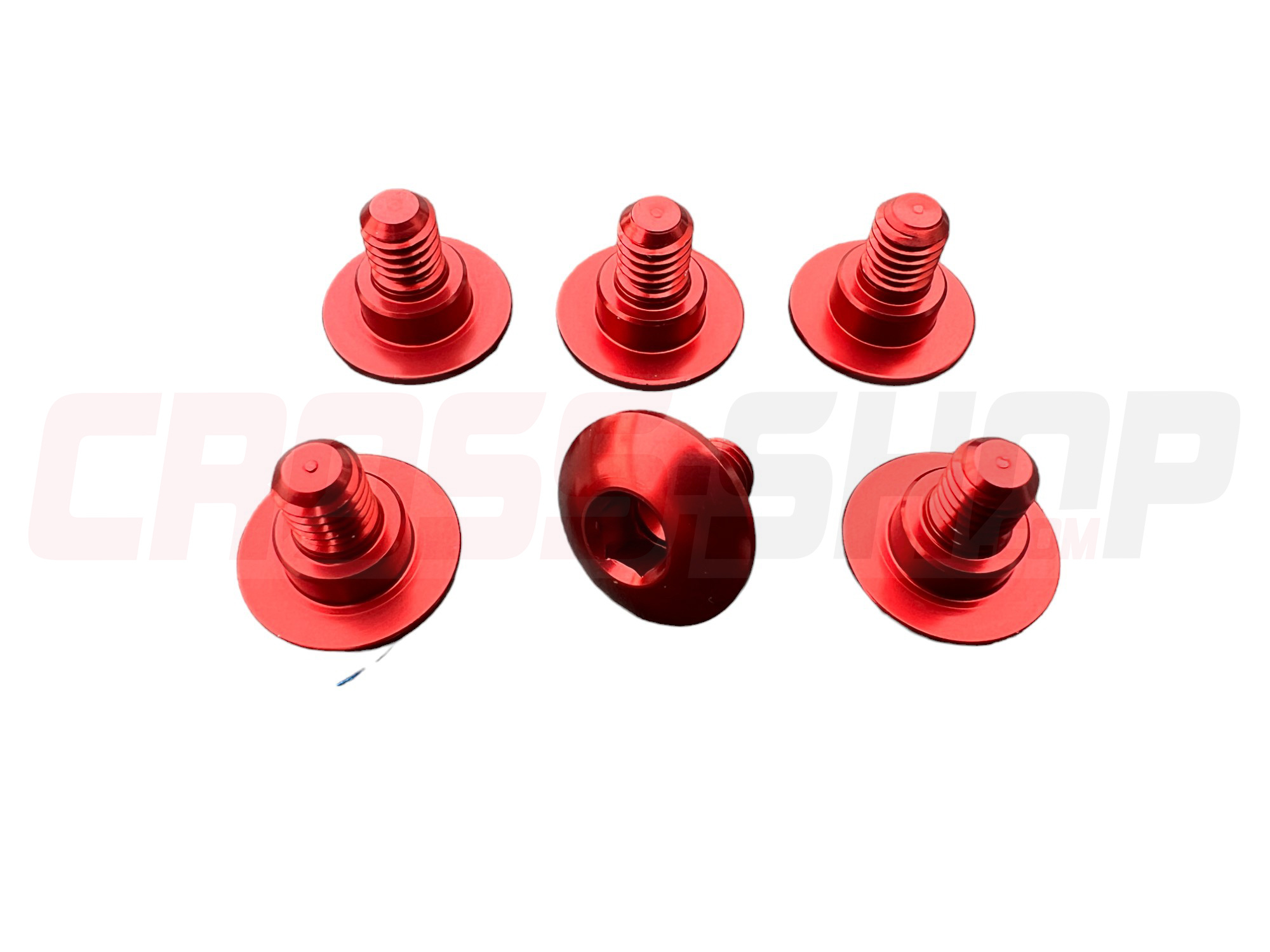 GECO - Gabelschutz Schrauben TM/FANTIC 6PZ. M6 Rot