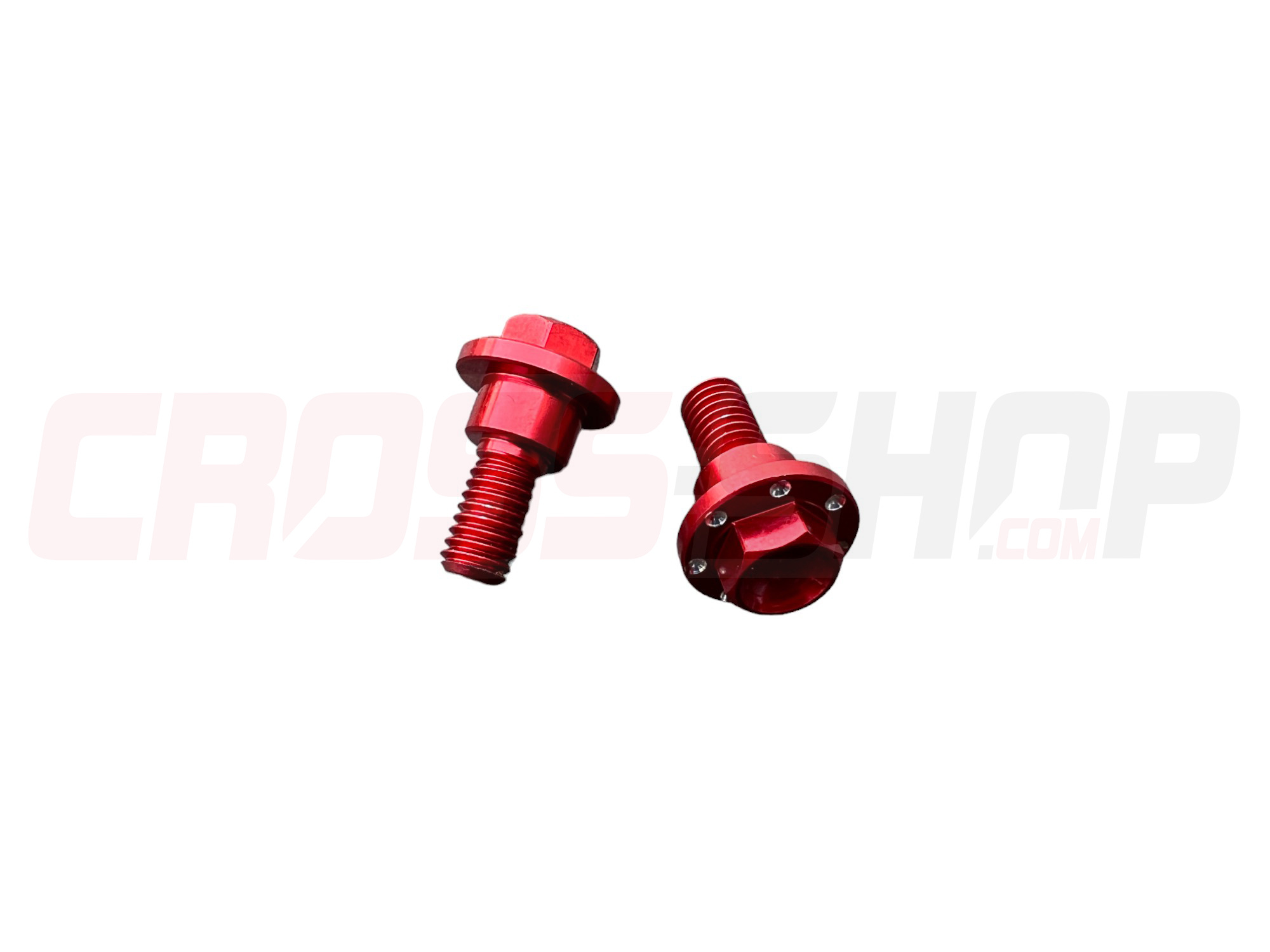 GECO - Bremsleitunghalter Schrauben FANTIC 2 pcs M6 Rot
