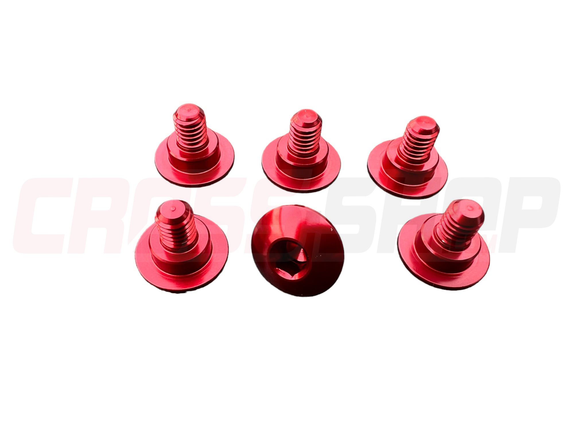 GECO - Fork guard screws BETA RR 250 > 500 2005 > 2022 6PZ. M6 Red