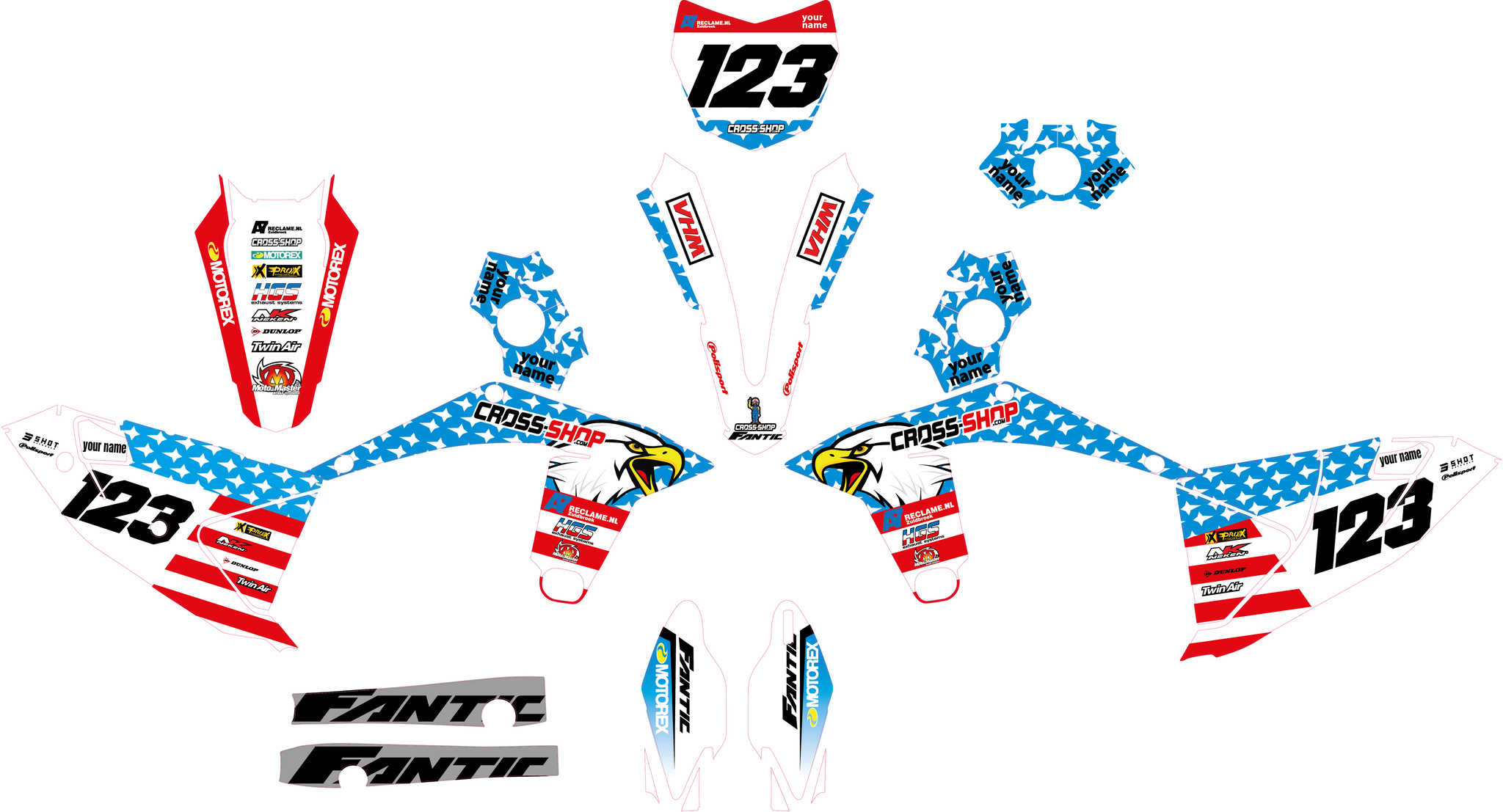 Decal Kit Fantic "Ronny Mac"