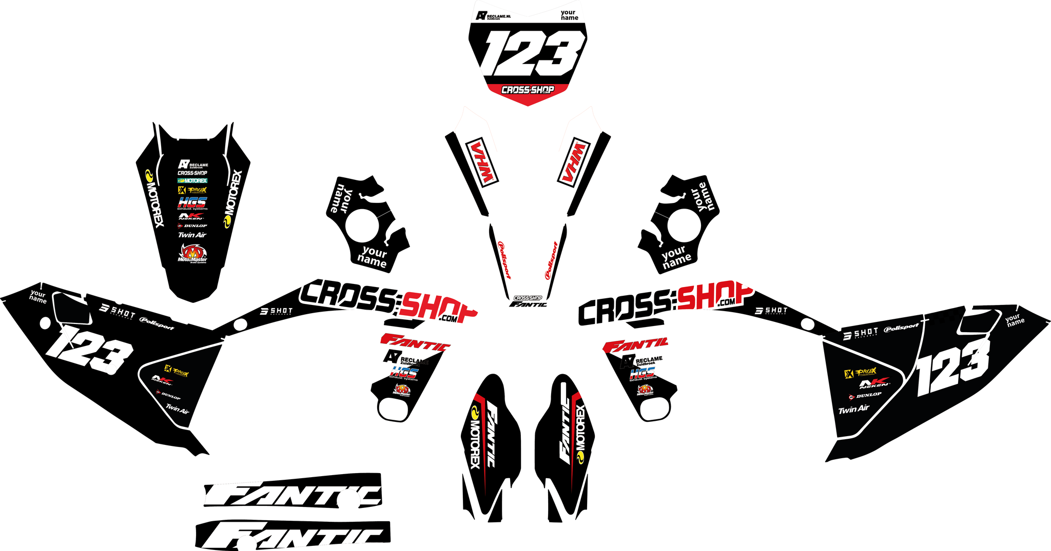 Decal Kit Fantic "Star West"