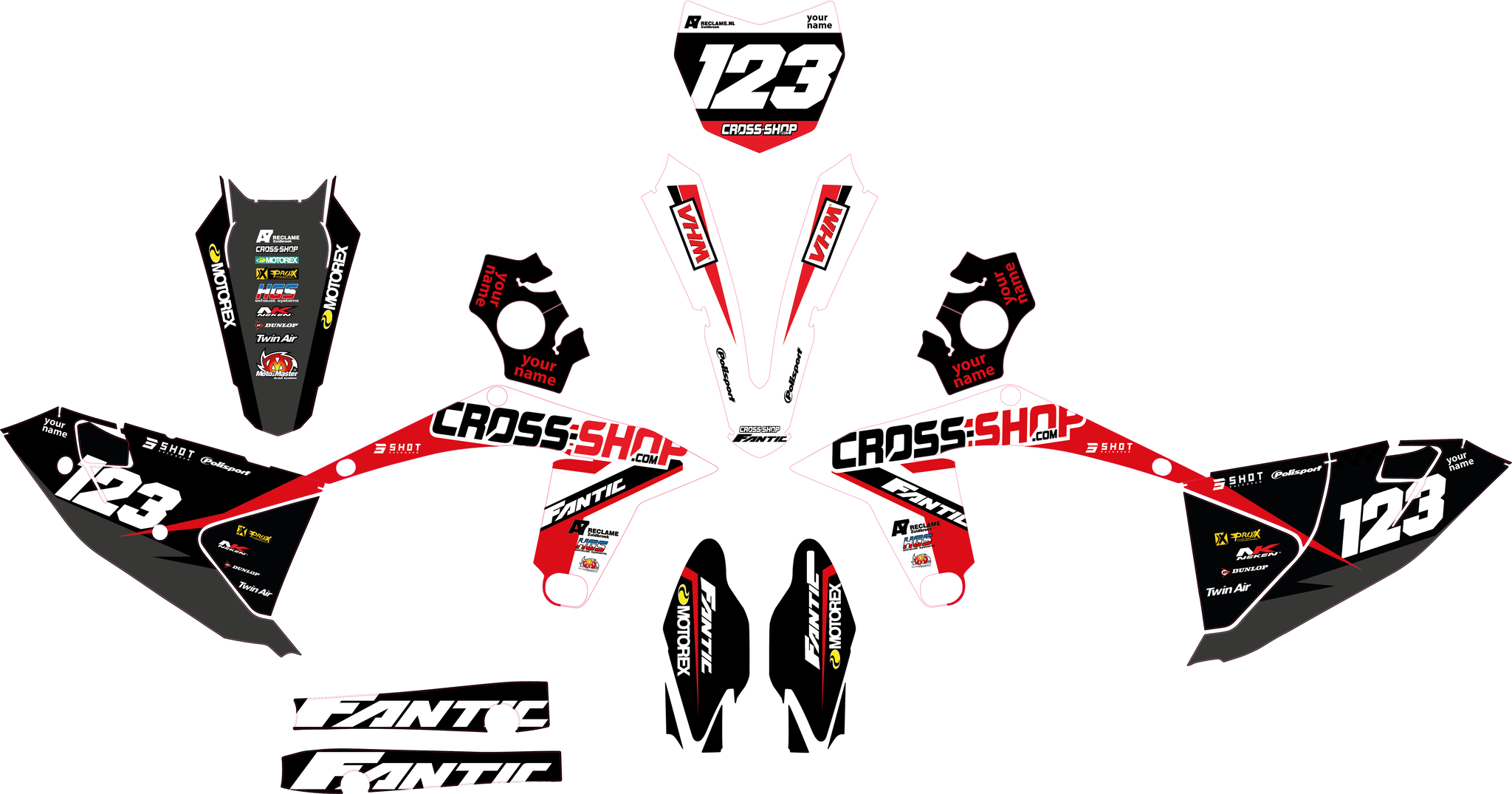 Aufkleber Kit Fantic "Hi-Point"