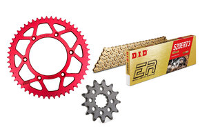 ZF CHAIN / SPROCKET KIT BETA ALU RED