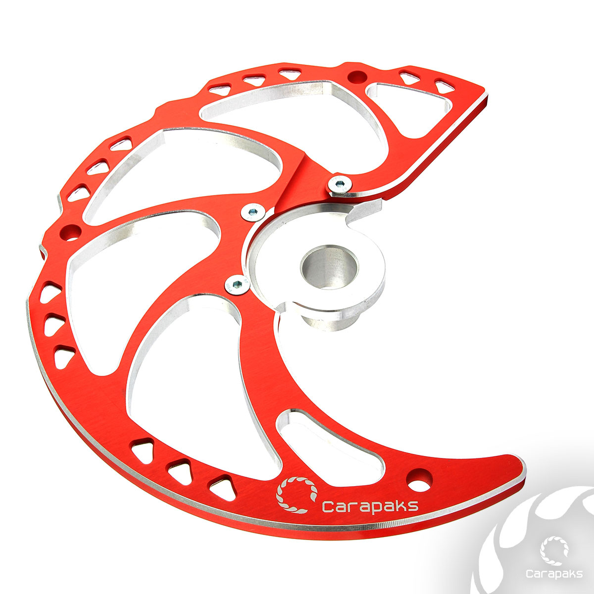 CARAPAKS Front Brake Disc Guard Beta MY2014-2023 RED