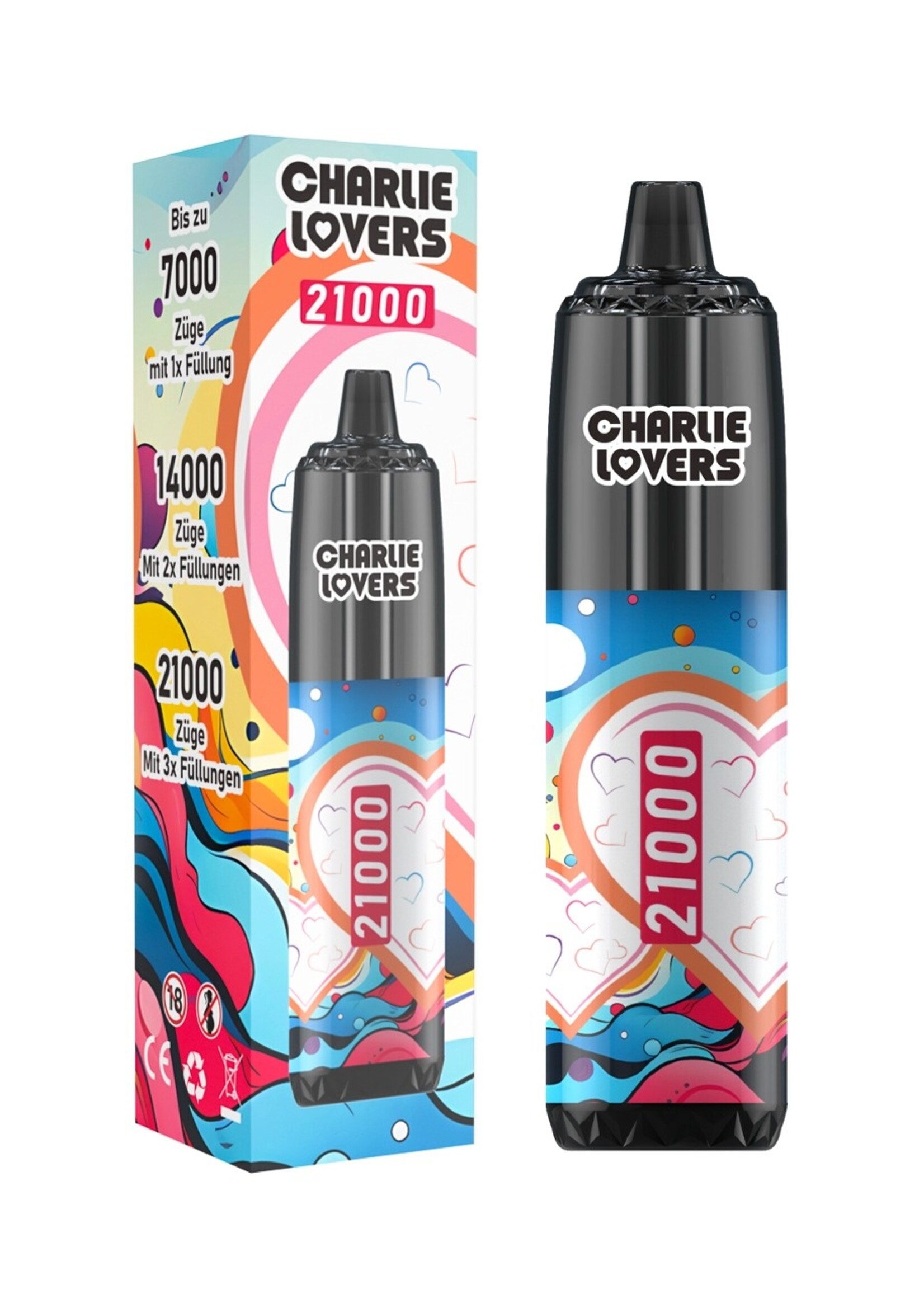 Charlie Lovers 21000 PUFF - Device - 850mAh RAINBOW