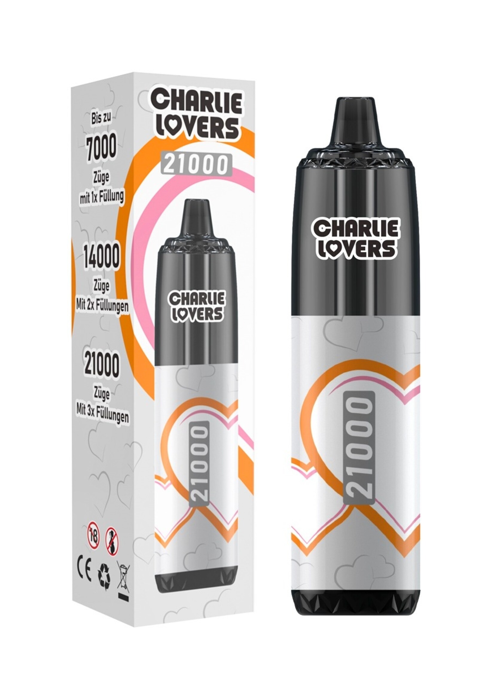 Charlie Lovers 21000 PUFF - Device - 850mAh SILVER