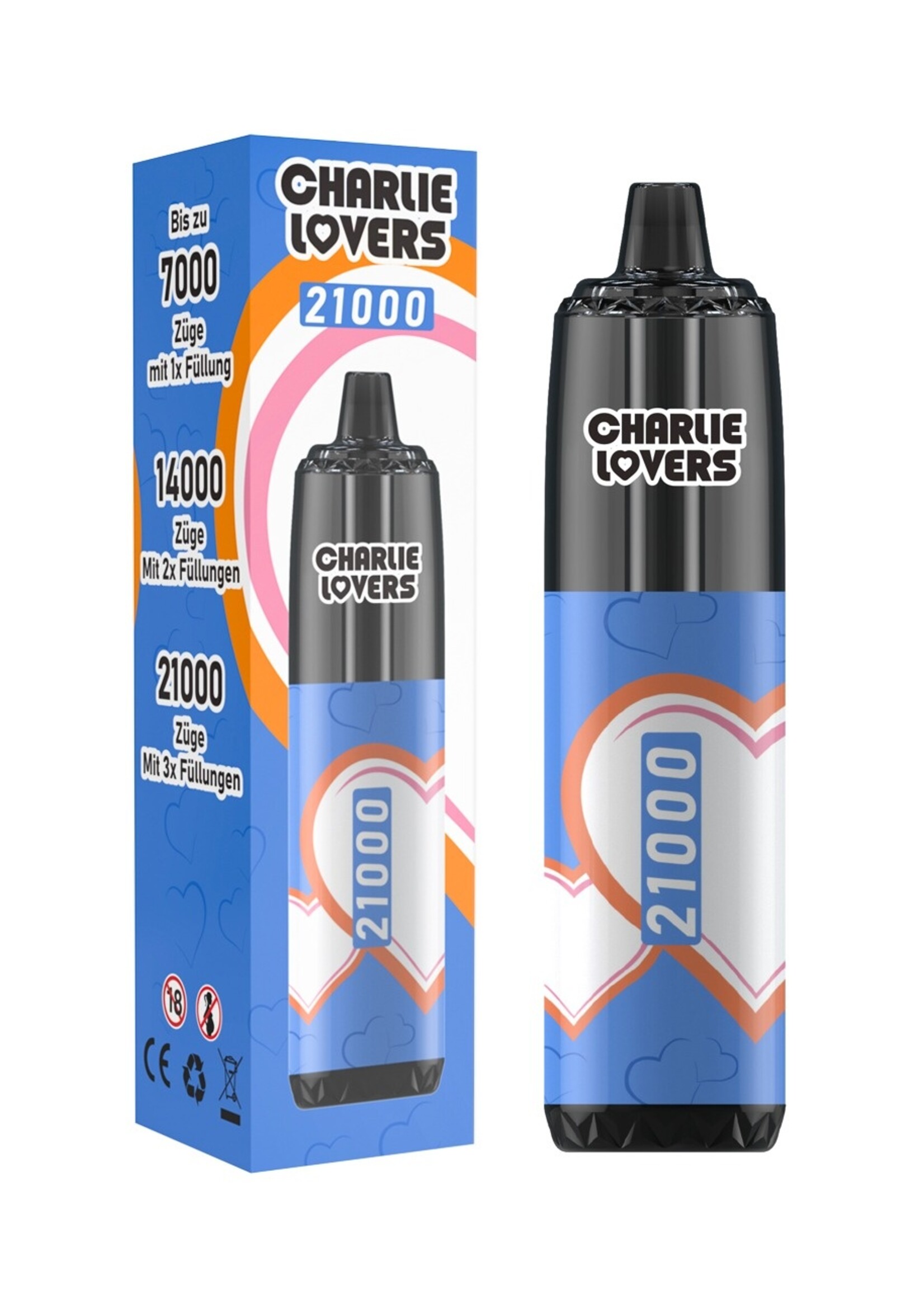 Charlie Lovers 21000 PUFF - Device - 850mAh BLUE