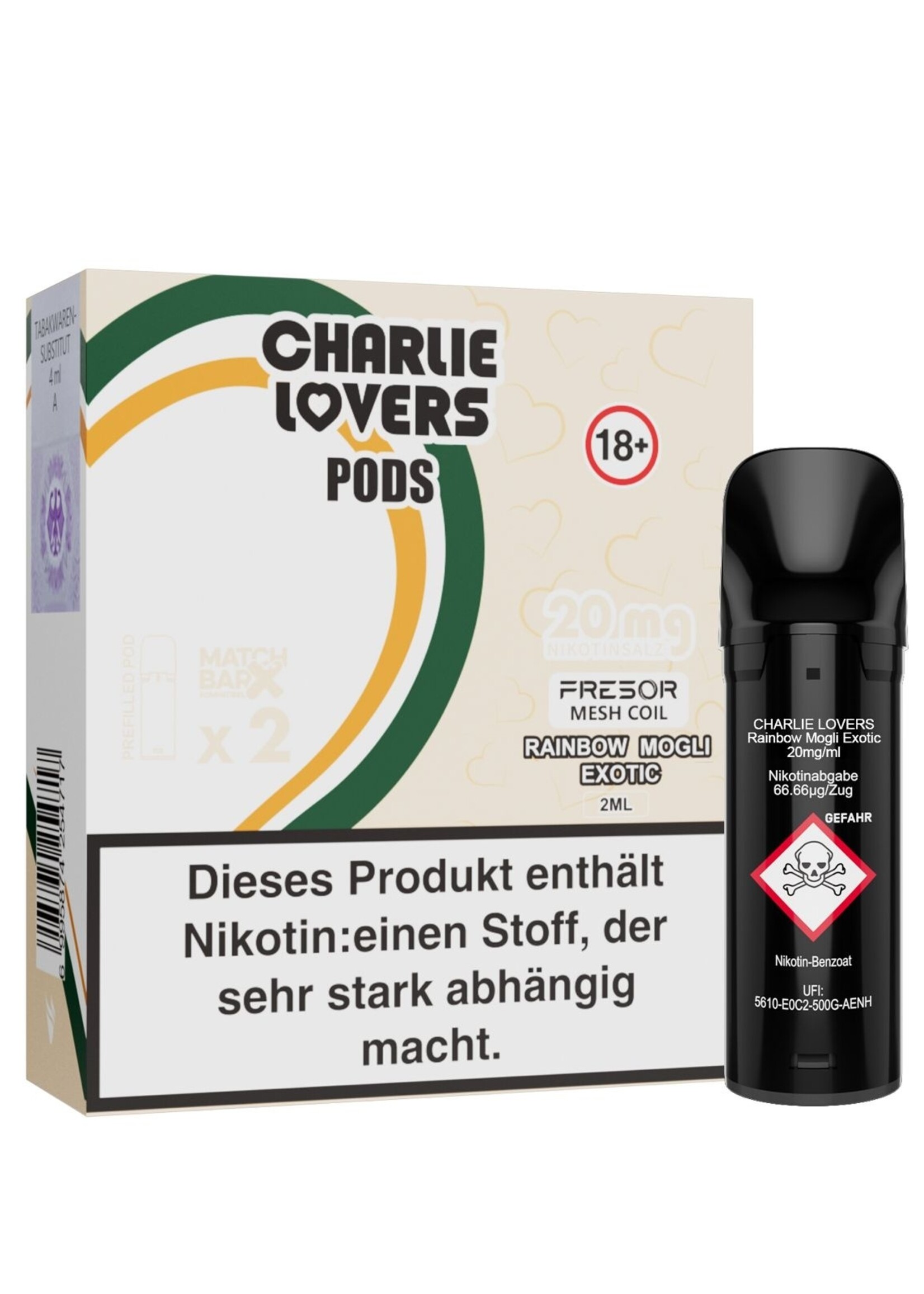 Charlie Lovers MESH Pods - RAINBOW MOGLI EXOTIC - 2St