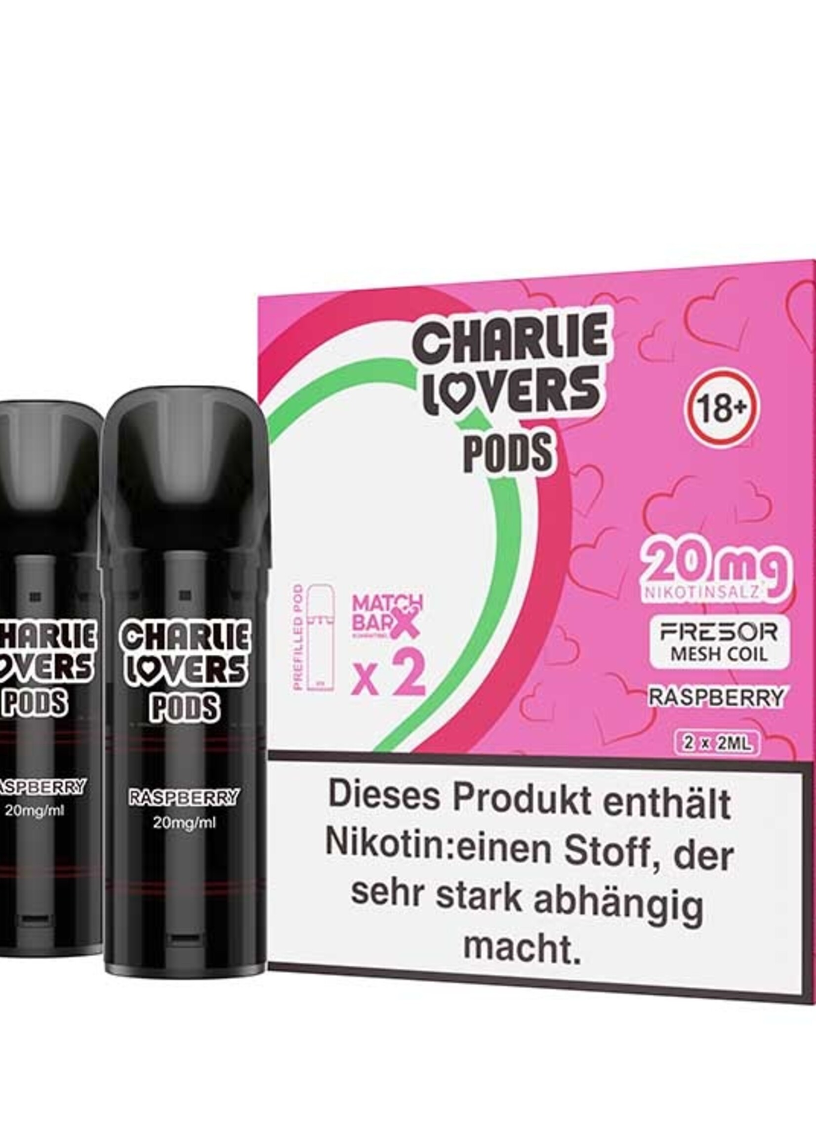 Charlie Lovers MESH Pods - RASPBERRY - 2St