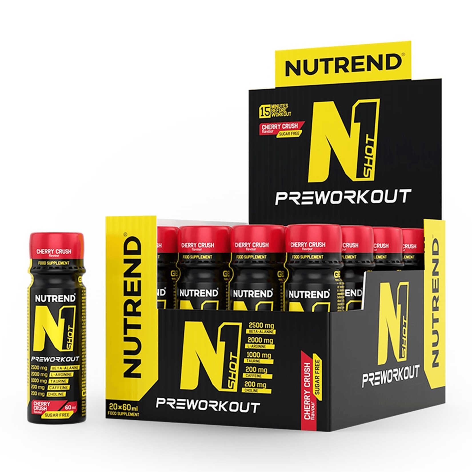Nutrend N1 Pre-Workout Shots (Cherry Crush - 20 x 60 ml)