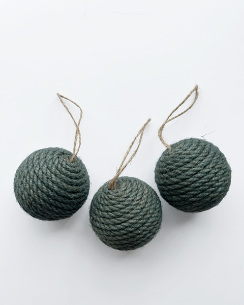 10x SISAL MARCAME BALLS GREEN
