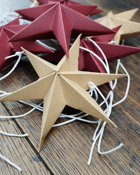 10X 2 CARAMEL MINI PAPER STARS