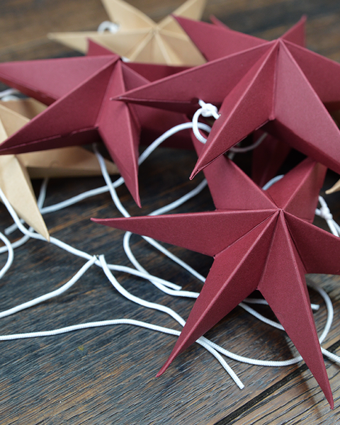10X 2 CARAMEL MINI PAPER STARS