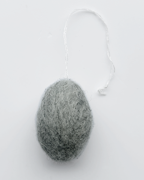 10 FELT EGGS GRAY