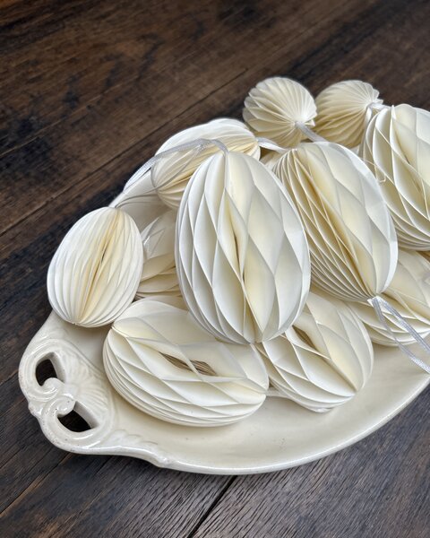 10 PAPER EGG WHITE 10cm