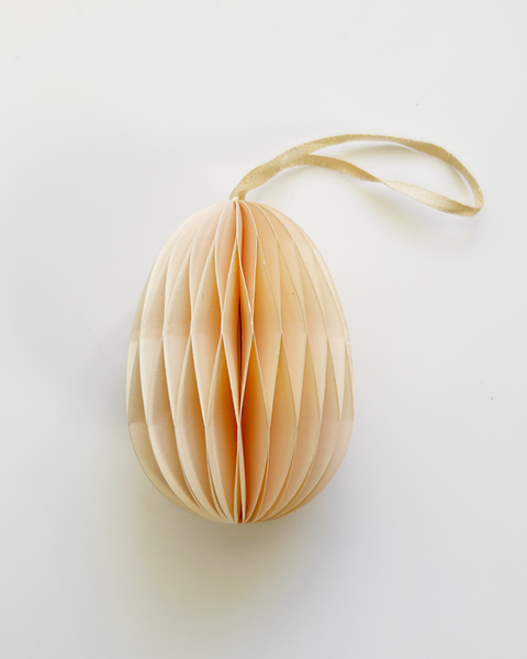 10 OEUFS EN PAPIER JAUNE CLAIR