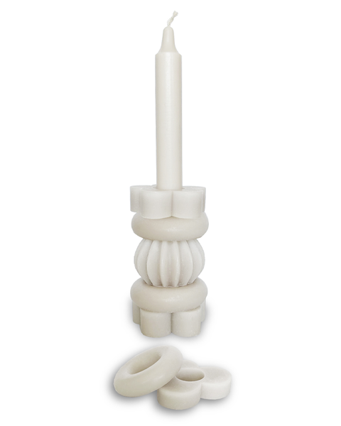 6x STACK CANDLE 21CM WARM WHITE - THE ORIGINAL